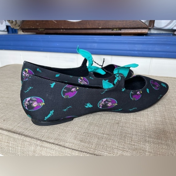 New! Torrid Shoes | Torrid X . Size 9.5 Disney Villains Mary Jane Flats - Picture 2 of 5